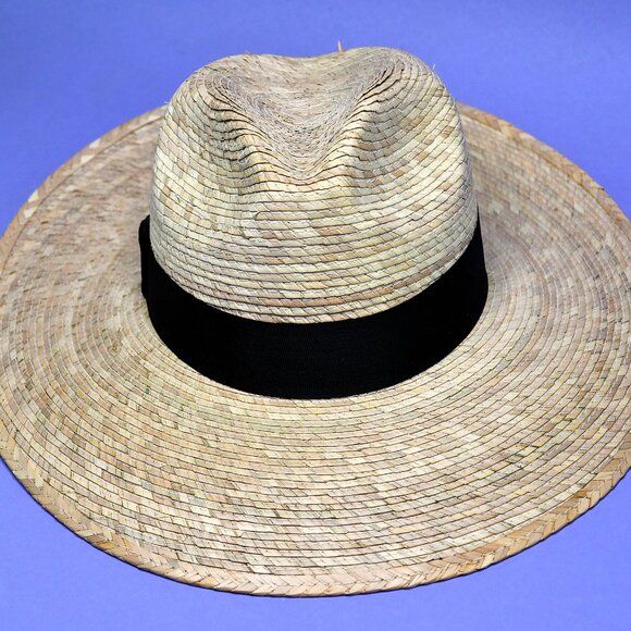 Brooklyn Hat Co. 100% Mexican Palm Fiber Safari Hat with Black Band - Picture 5 of 12
